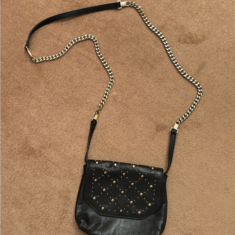Black Studded Crossbody Bag